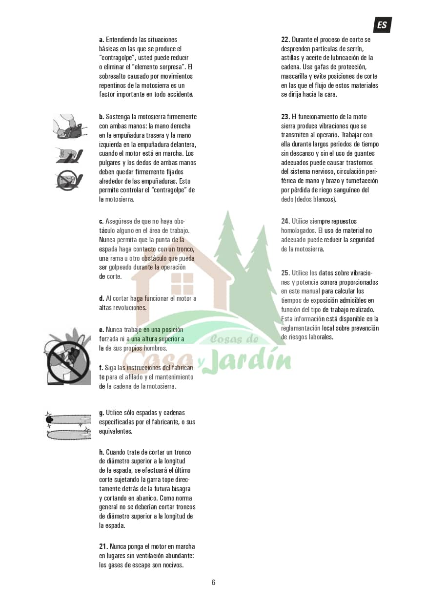 Pag. 6 - Instrucciones desbrozadora LHD52L